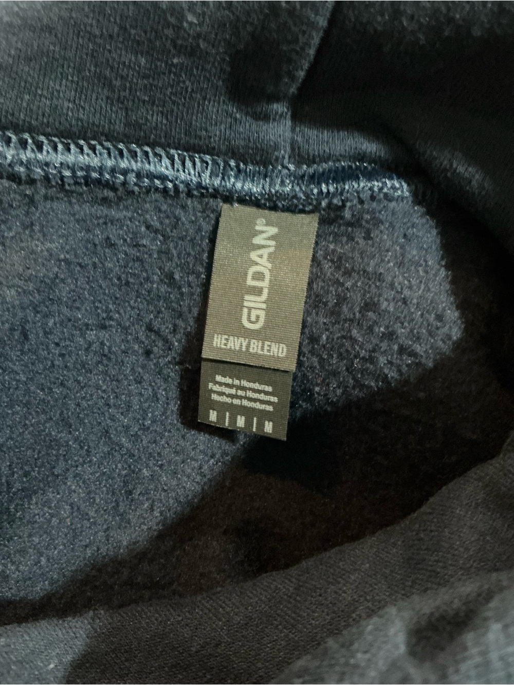 💙 Gildan Navy Teddy Bear Ann Arbor Michigan Hooded Sweatshirt Hoodie (01293) - Picture 4 of 6